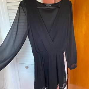 EXPRESS Black Blouse Romper